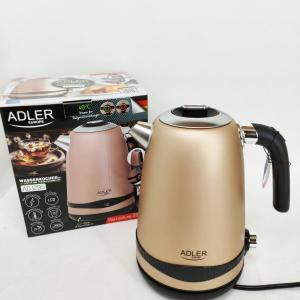 Чайник металевий Adler AD 1295 1.7л 1850Вт електричний з терморегулятором 40-100 ° С Gold