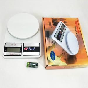 Ваги кухонні електронні Domotec SF-400 з LCD дисплеєм Білі до 10кг