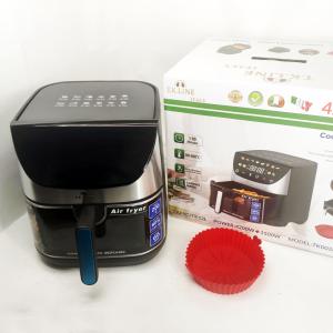 Мультипіч 12 програм T.K.Line ТК00265 Аерофритюрниця з великою чашею 4200Вт Аерогриль 12л з двома тенами