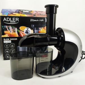 Соковитискач шнековий для цитрусових фруктів та овочів Adler AD 4130 домашній електричний на 150Вт