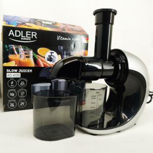 Соковитискач шнековий для цитрусових фруктів та овочів Adler AD 4130 домашній електричний на 150Вт
