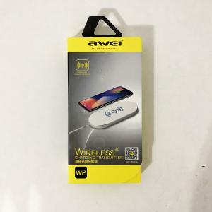 Бездротовий зарядний пристрій Awei W2, бездротове заряджання usb для iPhone для андроїд. Колір: чорний