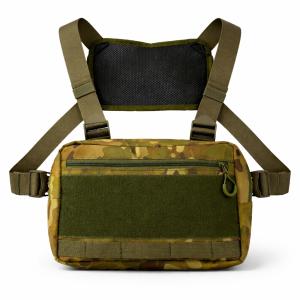 Тактична нагрудна сумка Multicam Cordura 1000D з MOLLE та патч-панеллю, 5 кишень, 30×20×8 см