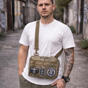 Чоловіча тактична сумка Multicam EDC Cordura 600D, сумка для патчів і шевронів мультікам