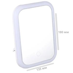 Сенсорне LED дзеркало для макіяжу з 3 рівнями підсвічування і USB зарядкою. Дзеркало для макіяжу