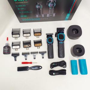 Комплект для стрижки VGR 2 в 1 V-886 S2 BLACK, акумуляторна машинка та триммер