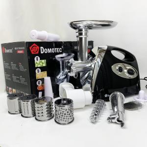 М'ясорубка електрична DOMOTEC MS-2025 3в1 4800 Вт із соковижималкою, терками, шатківниками та реверсом