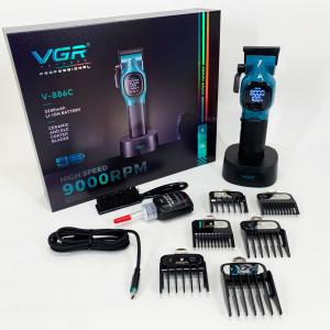 Машинка для стрижки акумуляторна VGR V-886C BLUE