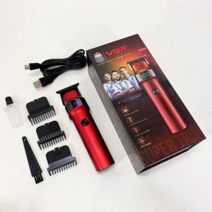 Машинка для стрижки волосся VGR V-987 RED, Бритва триммер для чоловіків