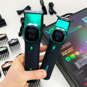 Комплект VGR 2 в 1 V-885 S2 GREEN, акумуляторна машинка для стрижки та триммер