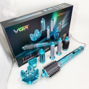 Фен-стайлер для волосся 7в1 VGR V-477 Blue Professional 1400 Вт 7 насадок