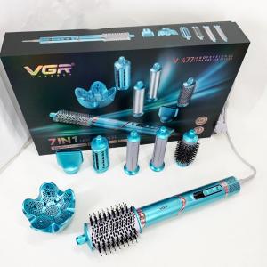 Фен-стайлер для волосся 7в1 VGR V-477 Blue Professional 1400 Вт 7 насадок