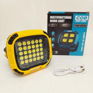 Прожектор для кемпінгу з білим, жовтим та червоним світлом та Power bank Yellow