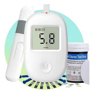 Глюкометр Glucose Meter GLM-76 з тест-смужками 50 шт — прилад для вимірювання цукру в крові