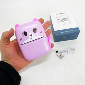 Портативний дитячий термопринтер з Bluetooth A8 Cat міні принтер для телефону Pink