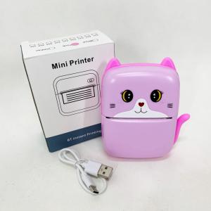 Портативний дитячий термопринтер з Bluetooth A8 Cat міні принтер для телефону Pink