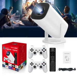 Смарт проектор з 2 джойстиками + пульт, WiFi та Bluetooth, Р30 МАХ Ігровий проектор для дому приставка