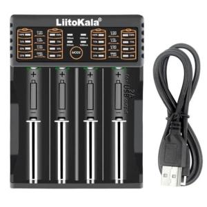 Зарядний пристрій LiitoKala Lii-402 Type-C для акумуляторів 18650, 26650, AA, AAA універсальний зарядник