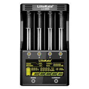Універсальний інтелектуальний зарядний пристрій LiitoKala Lii-500S EU + автомобільний кабель