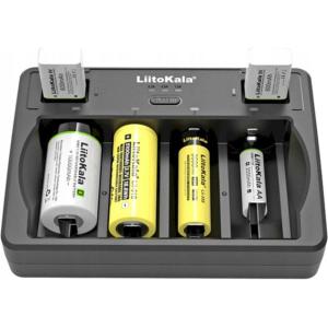 Універсальний зарядний пристрій Liitokala Lii-D4 на 4 канали (Li-ion, NiMH + NiCD + крона) Type-C