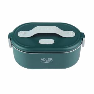 Ланч бокс з підігрівом електричний Adler AD 4505 Green 55 Вт металевий для їжі з кришкою 0,8 л 220В