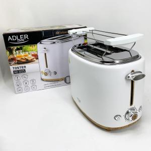 Тостер з решіткою для булочок Adler AD 3225, 6 рівнів обсмажування 950Вт