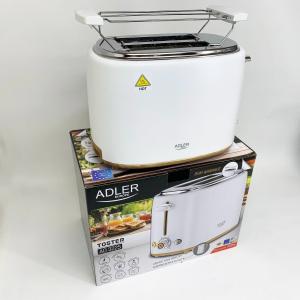 Тостер з решіткою для булочок Adler AD 3225, 6 рівнів обсмажування 950Вт