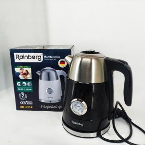 Чайник електричний з датчиком температури Rainberg RB-2314 Black