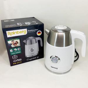 Чайник електричний з датчиком температури Rainberg RB-2314 2200Вт 1.7л White