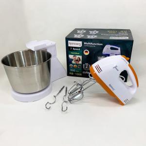 Стаціонарний електричний міксер із чашею Rainberg RB-1006 500W з насадками для замішування тіста Orange