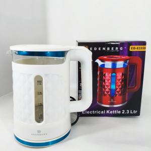 Електрочайник скляний Edenberg EB-83559 2.3л 1500Вт White