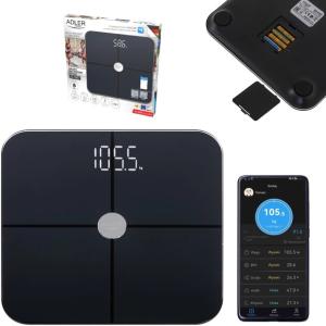 Ваги для підлоги Adler AD 8187 Smart Black