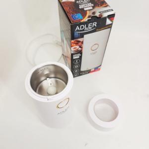 Кавомолка електрична Adler AD 4446-wg Біла 150 Вт кухонний міні подрібнювач для зерен кави
