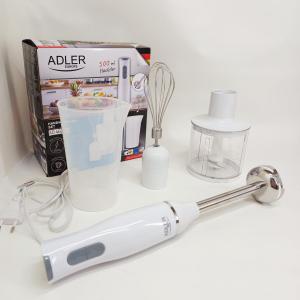Блендер 3в1 ADLER AD 4620 міксер подрібнювач 800Вт White