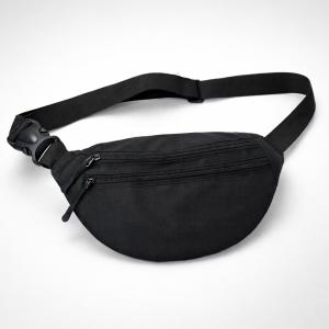 Чоловіча/жіноча бананка з Cordura 1000D, чорна, 3 відділення, водовідштовхувальна