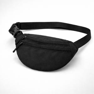 Чоловіча/жіноча бананка з Cordura 1000D, чорна, 3 відділення, водовідштовхувальна