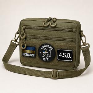 Чоловіча тактична сумка EDC Cordura 600D, сумка для патчів 25×20×5,5 см хакі