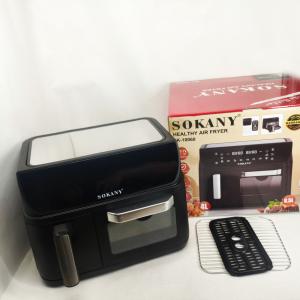 Аерофритюрниця двокамерна Sokany SK-10060 2400W електродуховка 8,5л + аерогриль безмасляна 4л без олії