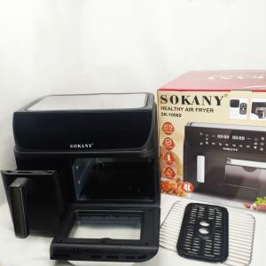 Аерофритюрниця двокамерна Sokany SK-10060 2400W електродуховка 8,5л + аерогриль безмасляна 4л без олії