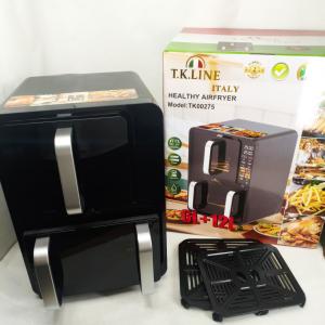 Двокамерна аерофритюрниця T.K.Line TK00275 12л і 6л потужність 5200Вт + 2000Вт