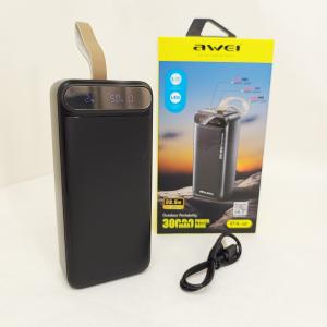 Зовнішній акумулятор Power bank Awei PA-12 30000mAh PD22,5W швидка зарядка