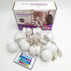 Підсвічування для дзеркала Vanity Mirror Lights з пультом 10 LED ламп RGB зміна яскравості та кольору USB