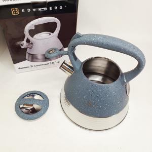 Чайник Edenberg EB-8827 нержавіюча сталь зі свистком 3л Gray