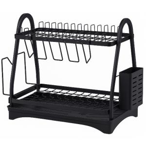 Сушарка для посуду Edenberg EB-17982 настільна 2 яруси 50х30х38см Black