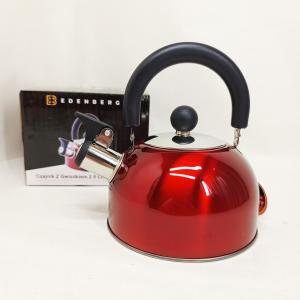 Чайник Edenberg EB-1346 із нержавіючої сталі зі свистком 2.5л Red
