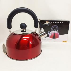 Чайник Edenberg EB-1346 із нержавіючої сталі зі свистком 2.5л Red