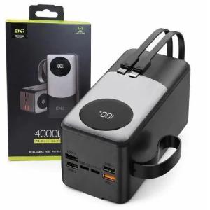 Універсальна мобільна батарея Power Bank King Power KPG-402X, 40000 mAh з швидкою зарядкою і кабелями
