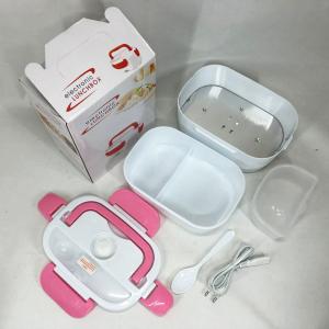 Ланч бокс електричний із підігрівом Lunch Heater 220 V Pro, ланч бокс від мережі Pink