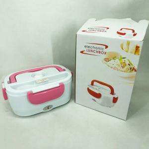Ланч бокс електричний із підігрівом Lunch Heater 220 V Pro, ланч бокс від мережі Pink