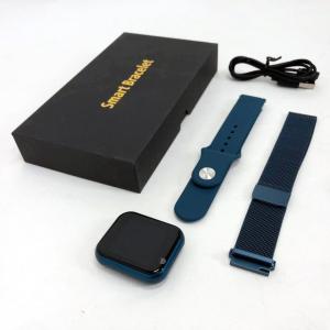 Smart Watch T80S, два браслети, температура тіла, тиск, оксиметр. Колір: синій